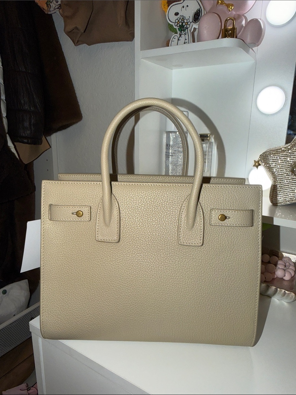 Saint Laurent Sac de Jour leather satchel Top handles with crossbody strap - Picture 3 of 13